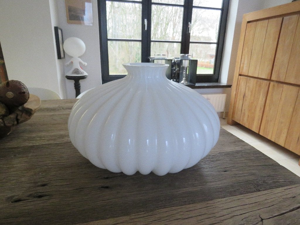 Opaline glazen vaas buikvaas diameter 42 cm, Ophalen