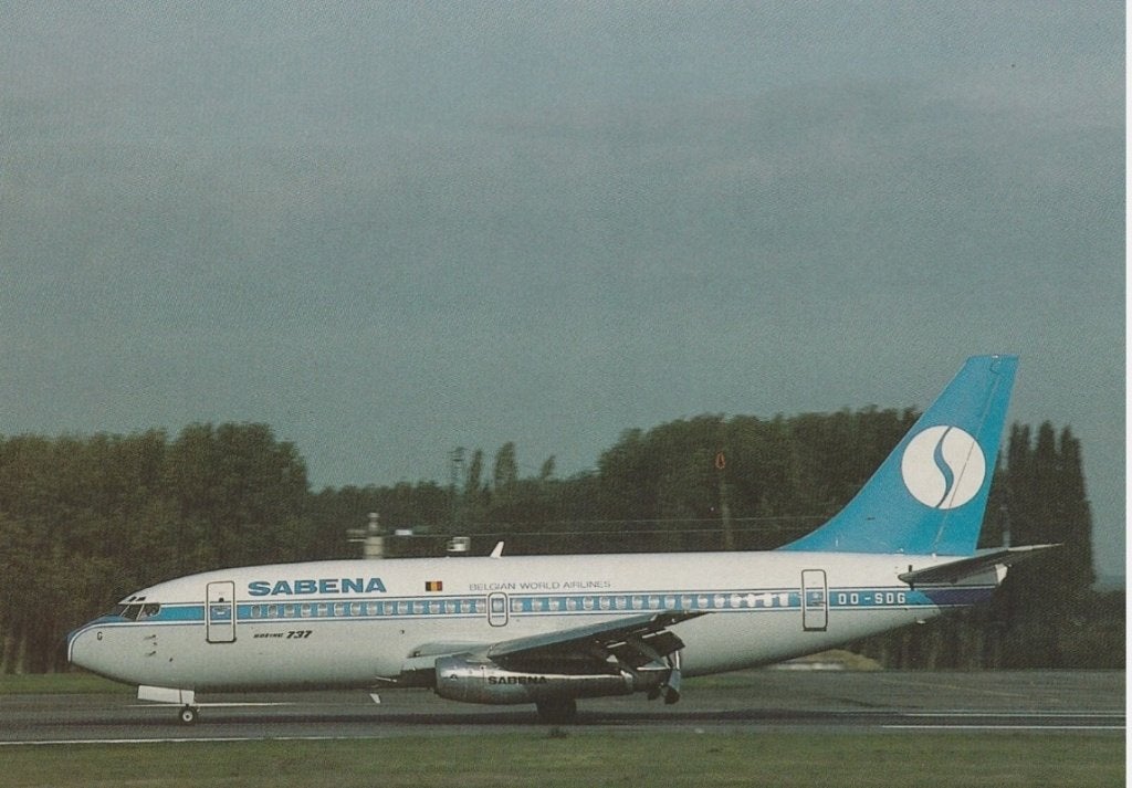 Sabena Boeing 737-200 OO-SDG ansichtkaart, Enlèvement ou Envoi, Neuf, Carte, Photo ou Gravure