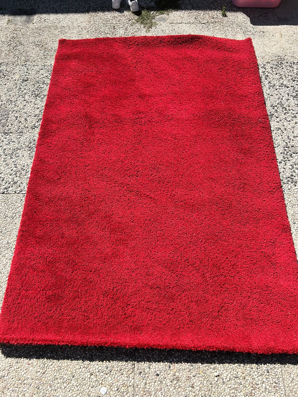 Tapijt met lange pool 133x195, Rouge, 150 à 200 cm, 100 à 150 cm, Enlèvement
