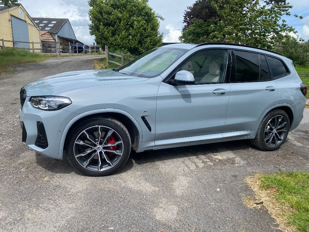 Bmw X3 pack M, Auto's, Automaat, Dealer onderhouden, Blauw, Leder