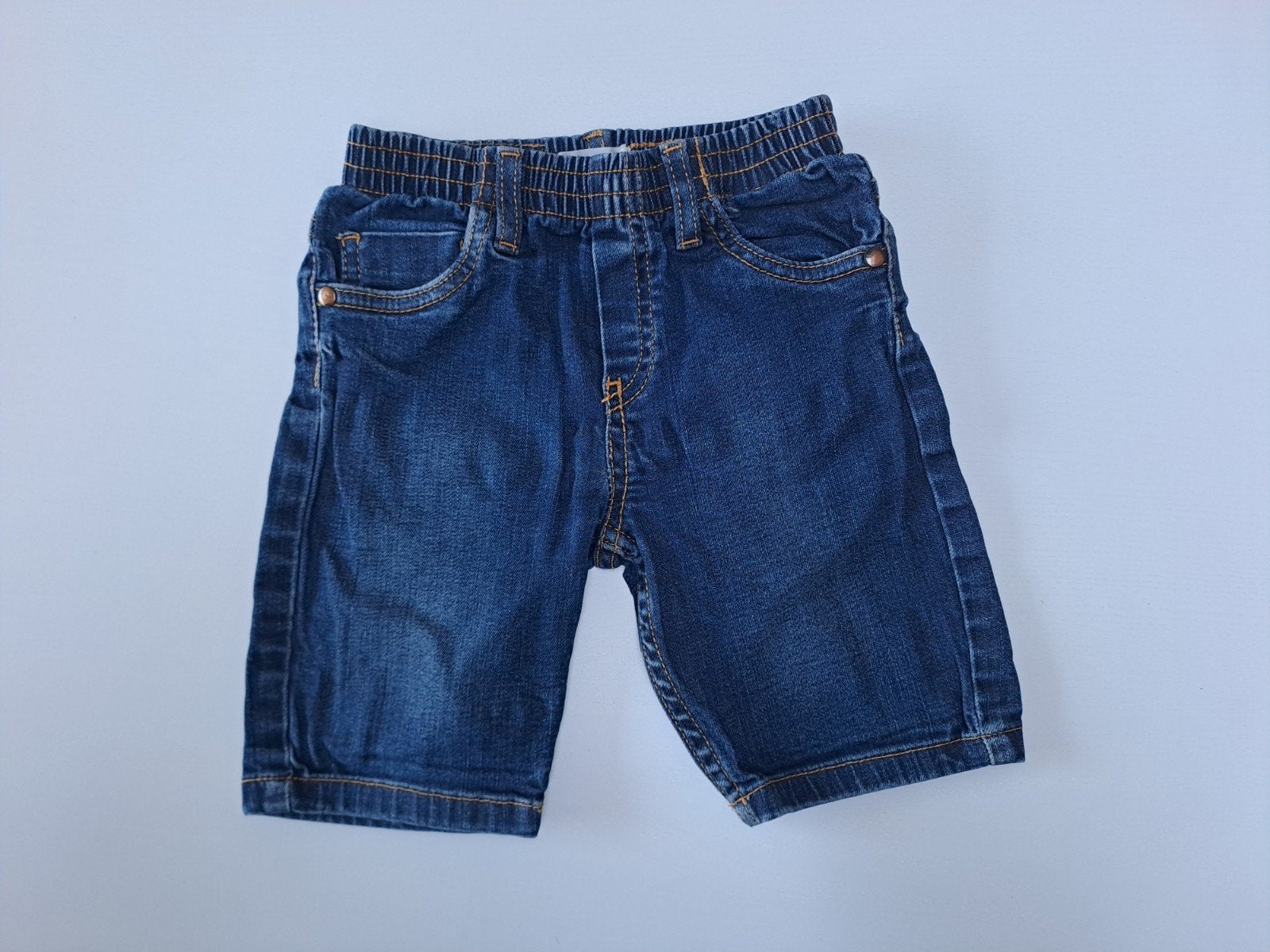 Short en jean t 3a avec ceinture élastique, Pantalon, Garçon, Enlèvement ou Envoi, Utilisé