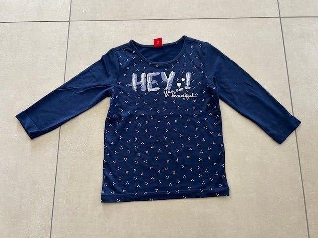 Blauwe t-shirt s.Oliver maat 116-122, Enfants & Bébés, Vêtements enfant | Taille 116, Enlèvement ou Envoi, Chemise ou À manches longues