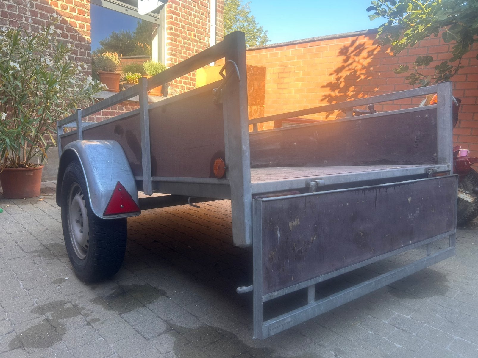 Aanhangwagen Weymar 750 kg – hoge zijboorden - goede staat, Auto diversen, Aanhangers en Bagagewagens, Ophalen, Gebruikt
