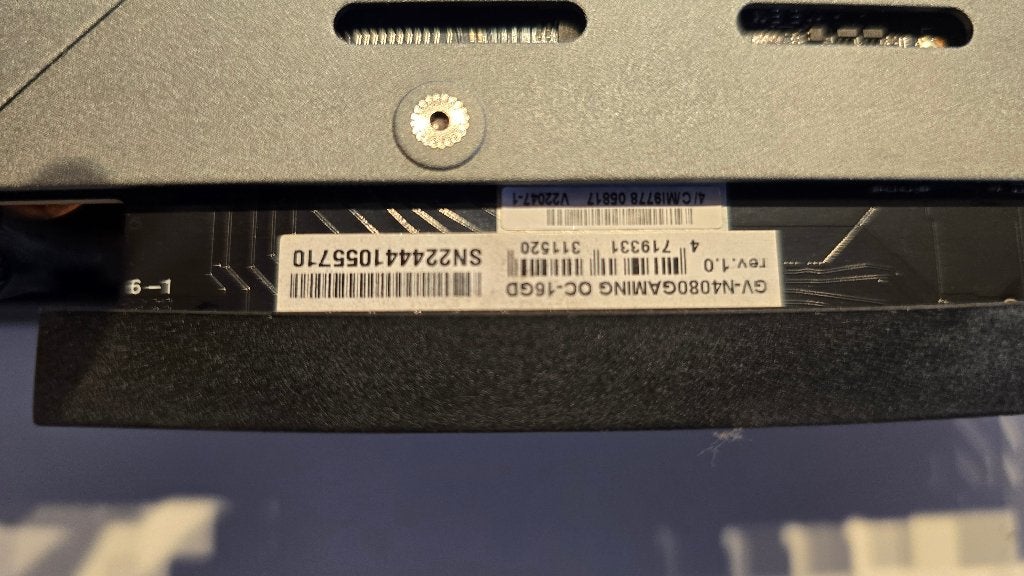 Gigabyte GeForce RTX 4080 16GB GAMING OC, Computers en Software, Videokaarten, GDDR6, Ophalen of Verzenden, Zo goed als nieuw