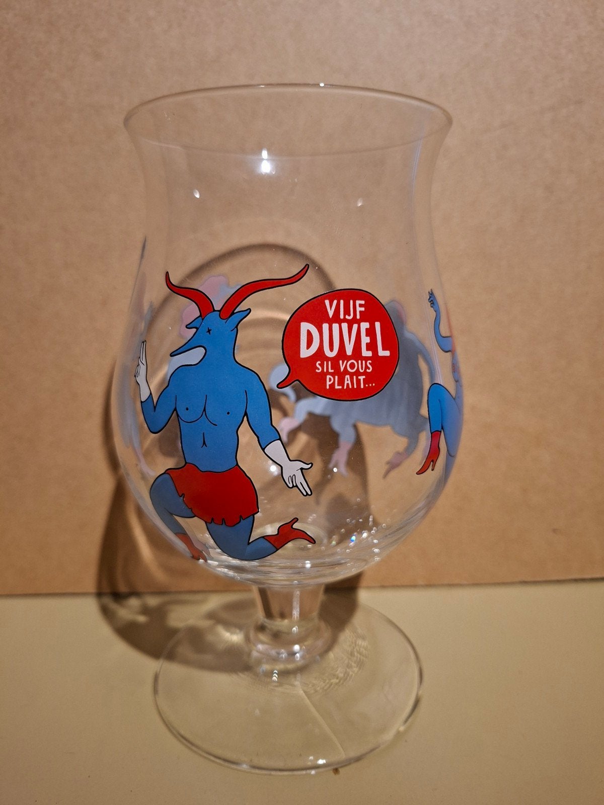 Piet Parra en verre Duvel, Collections, Enlèvement ou Envoi, Duvel