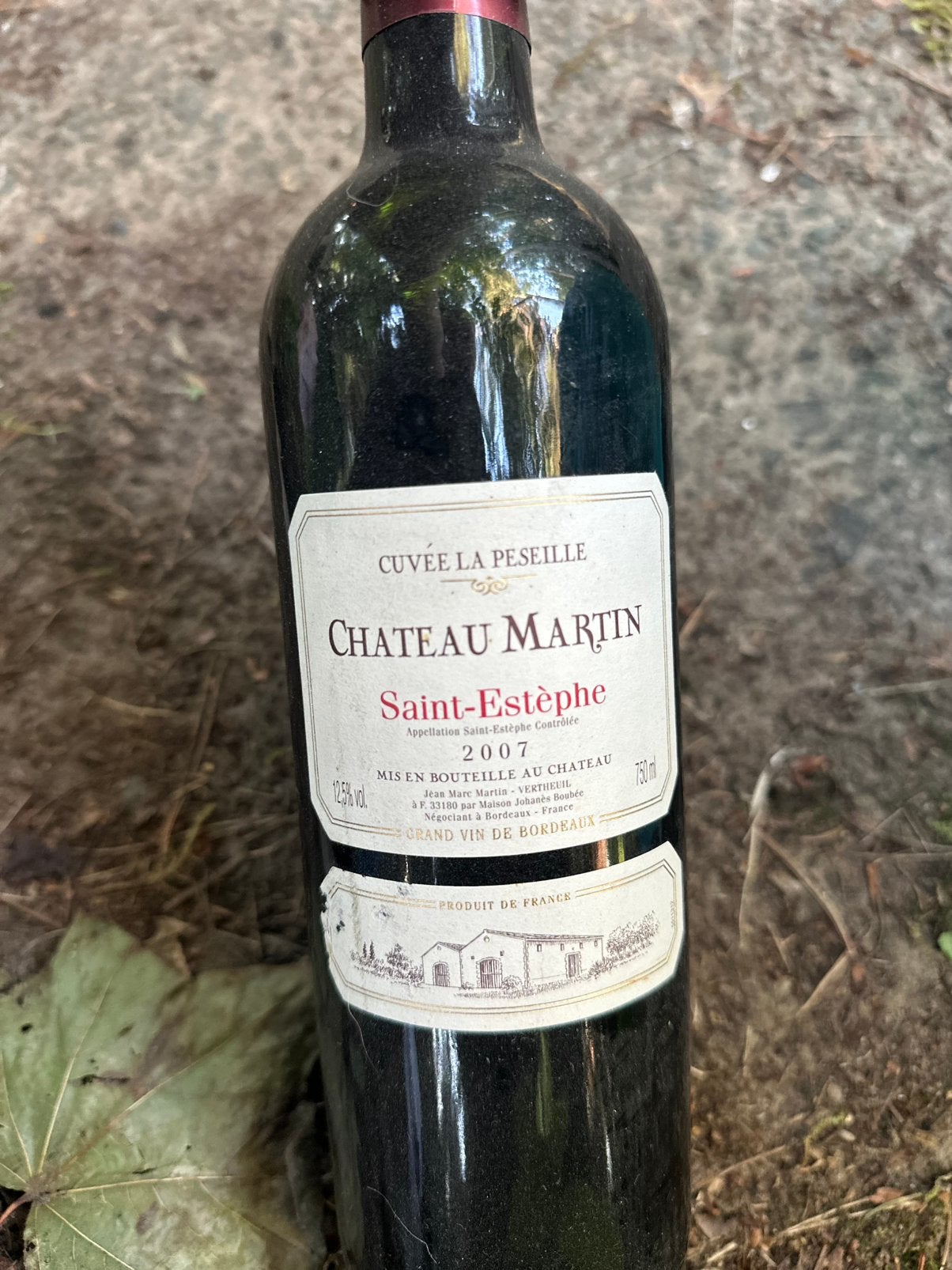 Saint-Estèphe Château Martin Cuvée La Peseille du millésime, Enlèvement, Comme neuf, France