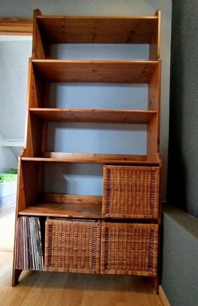 Bibliothèque, 25 à 50 cm, Utilisé, 50 à 100 cm, Pin