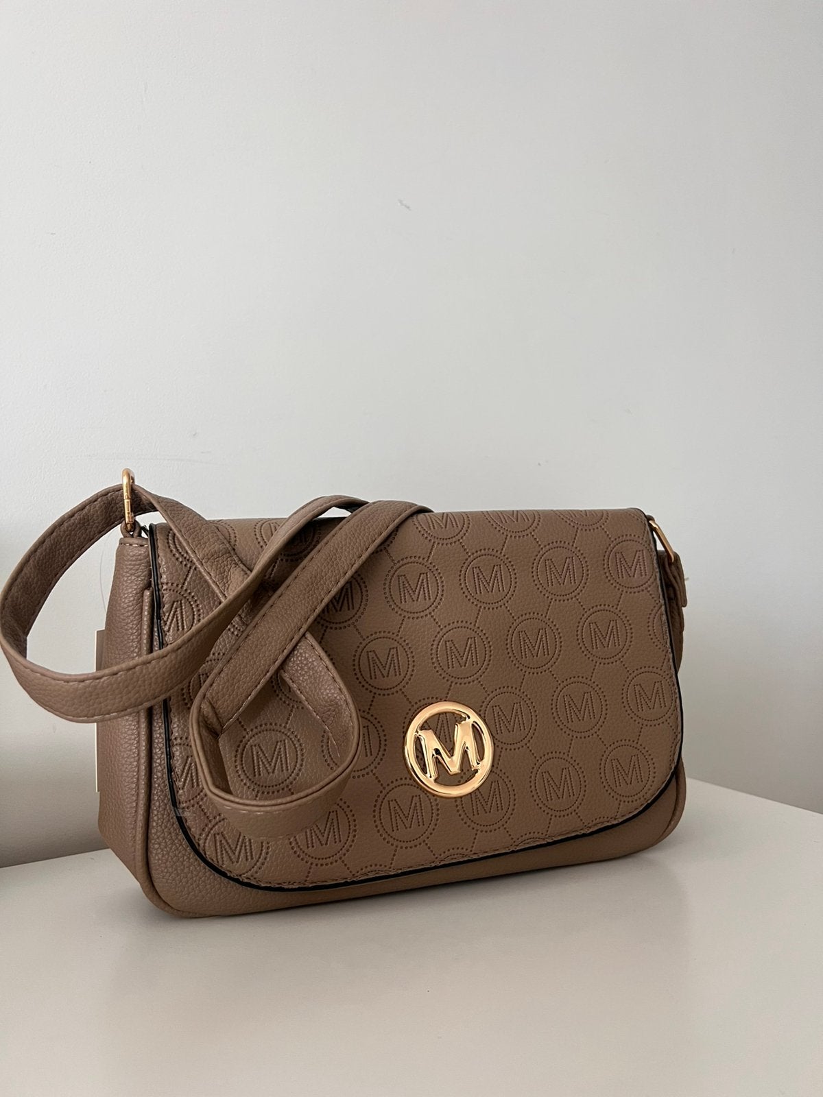 Moderne bruine handtas, Handtassen en Accessoires, Ophalen of Verzenden, Zo goed als nieuw, Bruin, Handtas