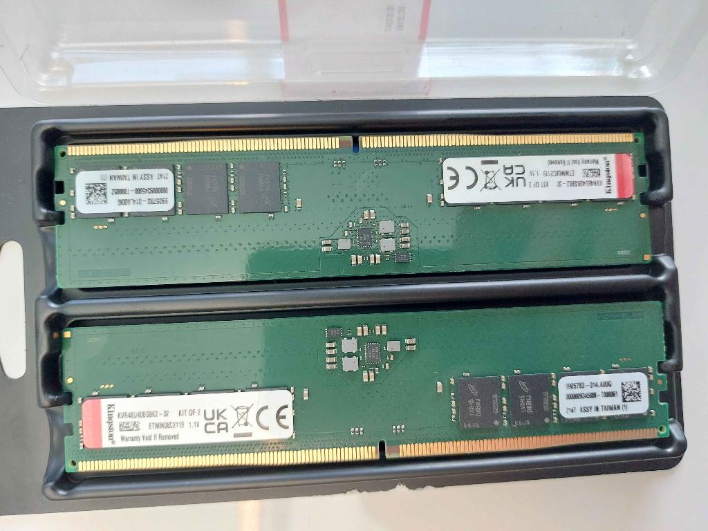 32GB (2x16GB) DDR5 Kingston RAM, Computers en Software, 32 GB, Nieuw, Ophalen of Verzenden, Desktop