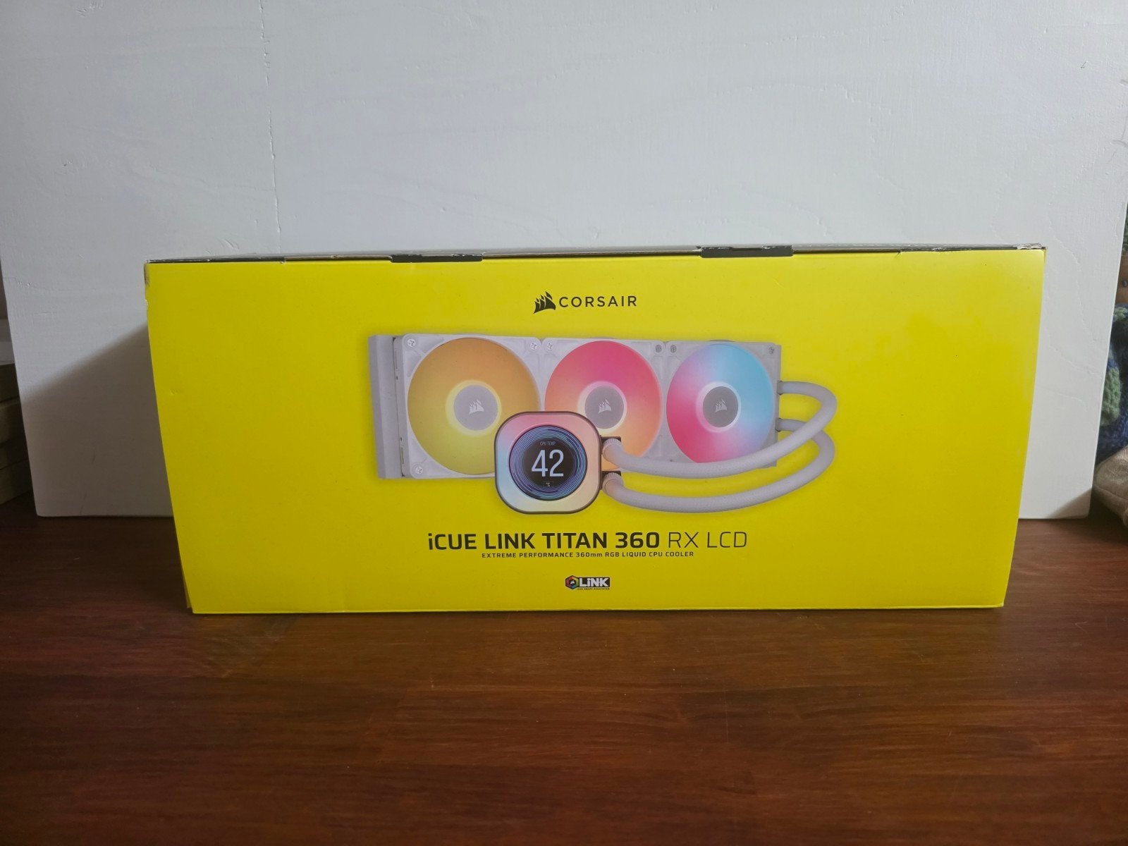 Corsair iCUE LINK Titan 360 RX LCD  Wit AIO Waterkoeling (z, Ophalen of Verzenden