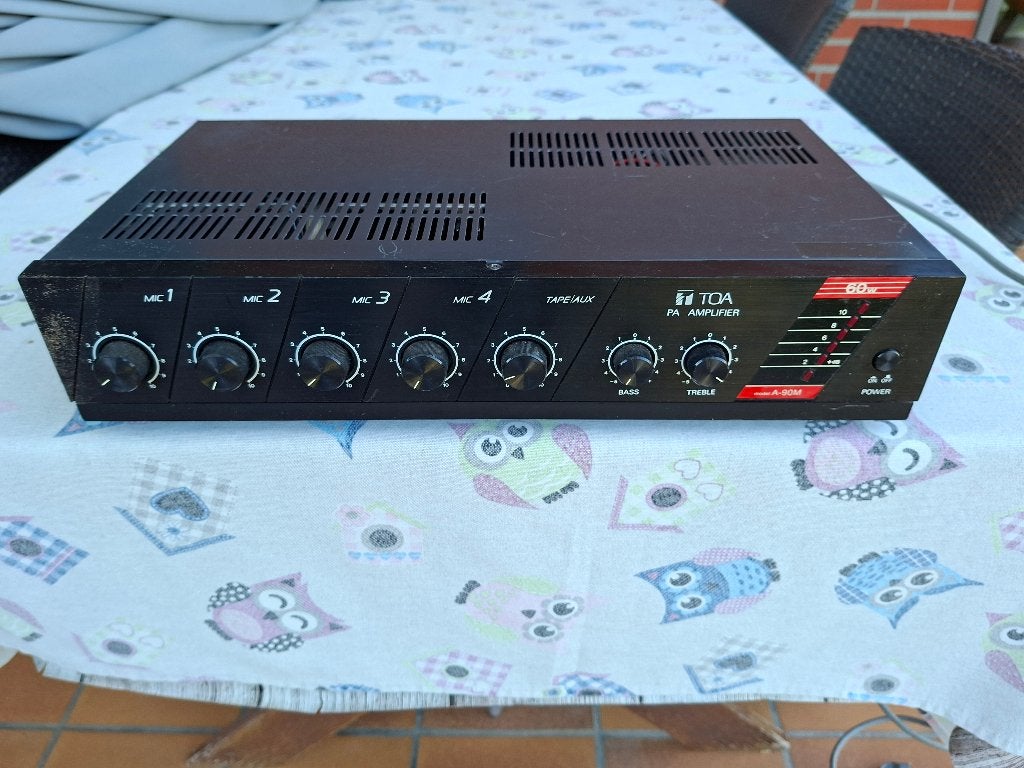 TOA pa versterker A-90M 60W, Overige merken, Ophalen of Verzenden, 60 tot 120 watt, Gebruikt