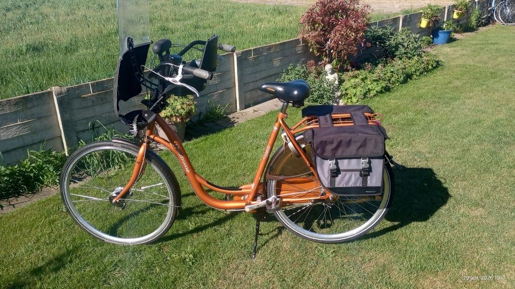 Batavus Parma mama fiets, Fietsen en Brommers, Fietsen | Dames | Moederfietsen, Batavus, Dubbele standaard, Versnellingen, Windscherm