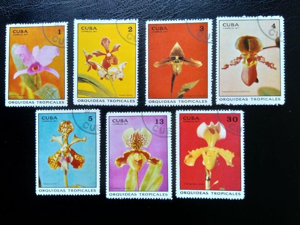 Fleurs de Cuba 1971, Envoi, Affranchi, Animal et Nature