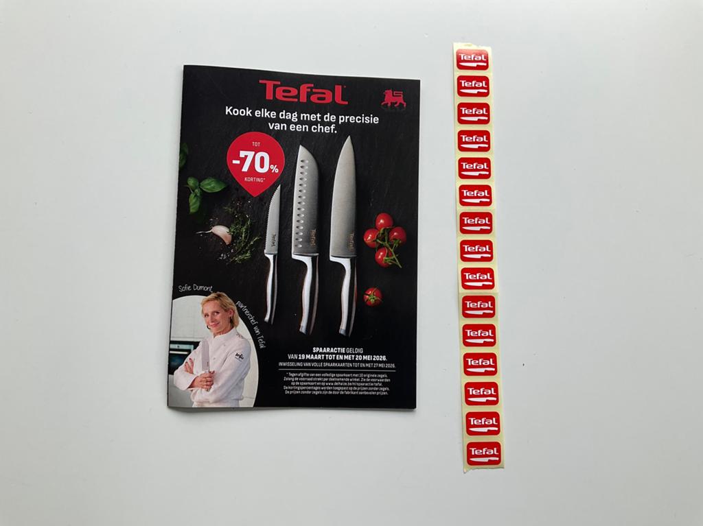 15 zegeltjes Tefal, Collections, Actions de supermarché, Enlèvement ou Envoi