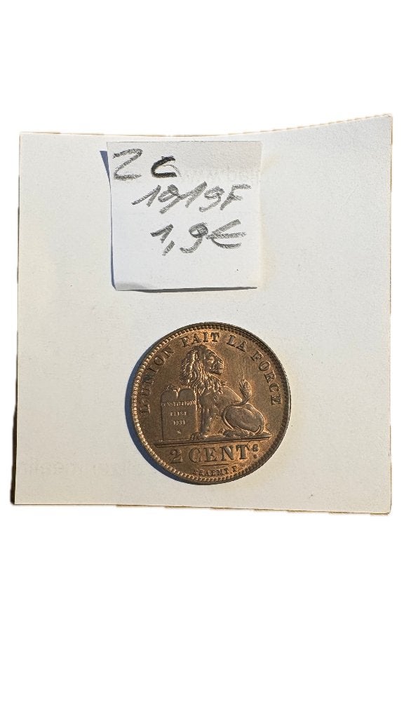 ALBERT I : 2 CENTIMES 1919F (1), Enlèvement ou Envoi