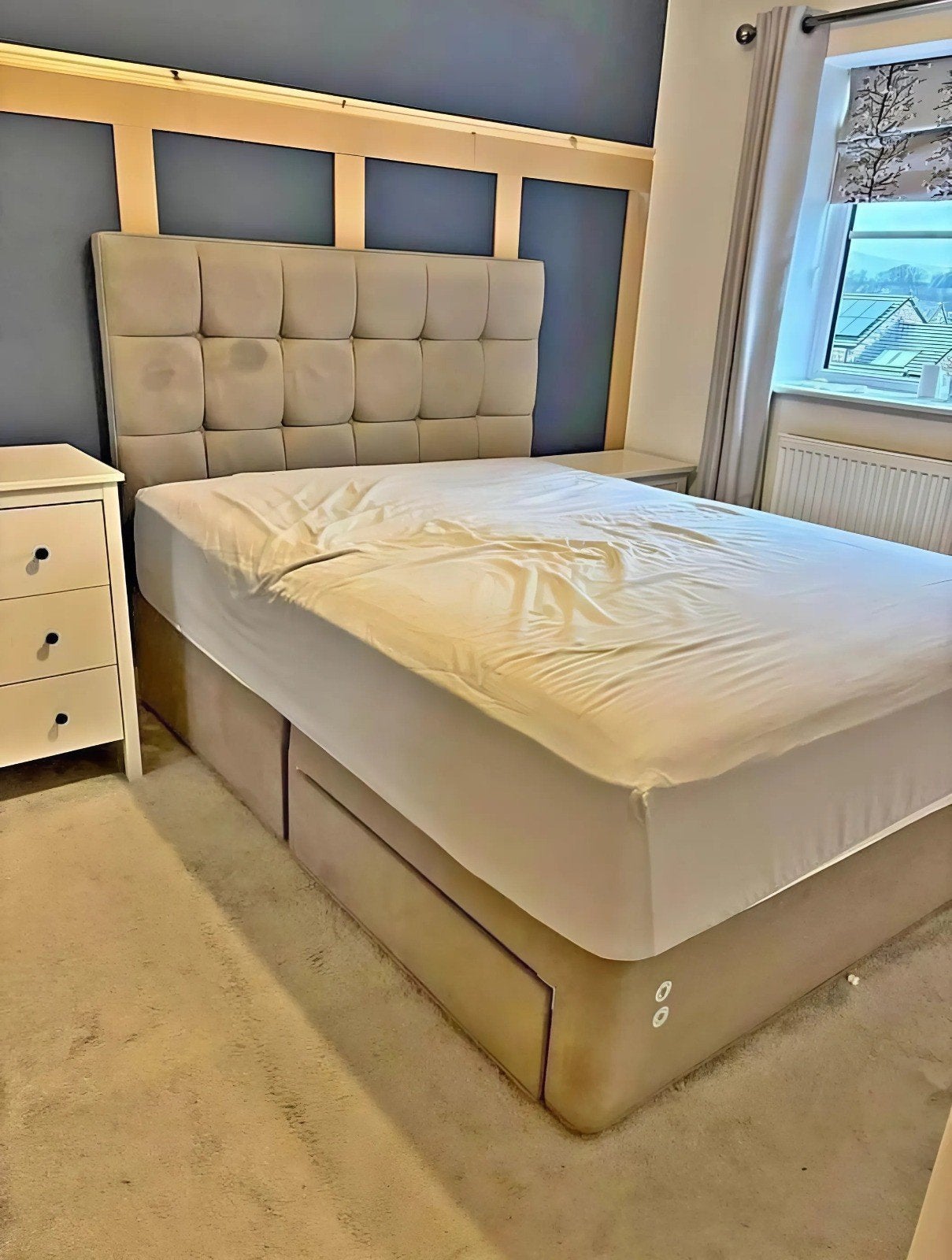Tweepersoonsbed met matras  90200,140200,160200,180x200cm, Huis en Inrichting, Ophalen of Verzenden