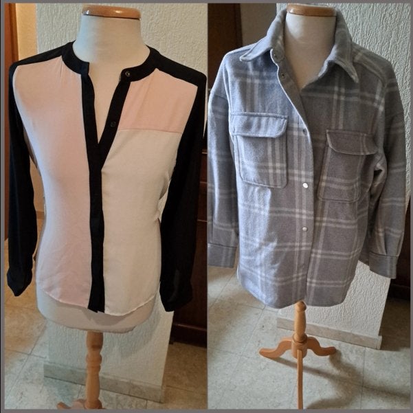 Setje maat Large: jas en blouse, H&M, Maat 42/44 (L), Ophalen of Verzenden, Zo goed als nieuw