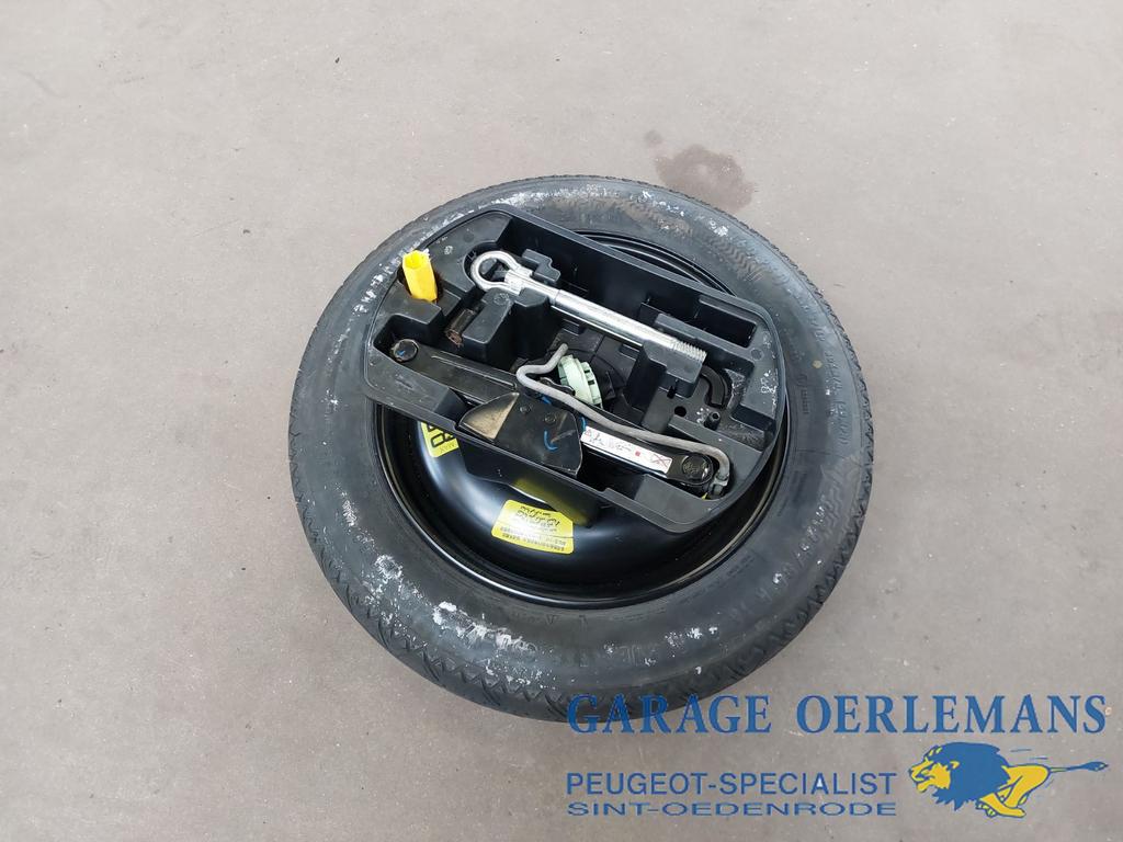 reservewiel + krik set peugeot 308 1.6 hdi T9 206076301000, Gebruikt, -, -, ARN erkend