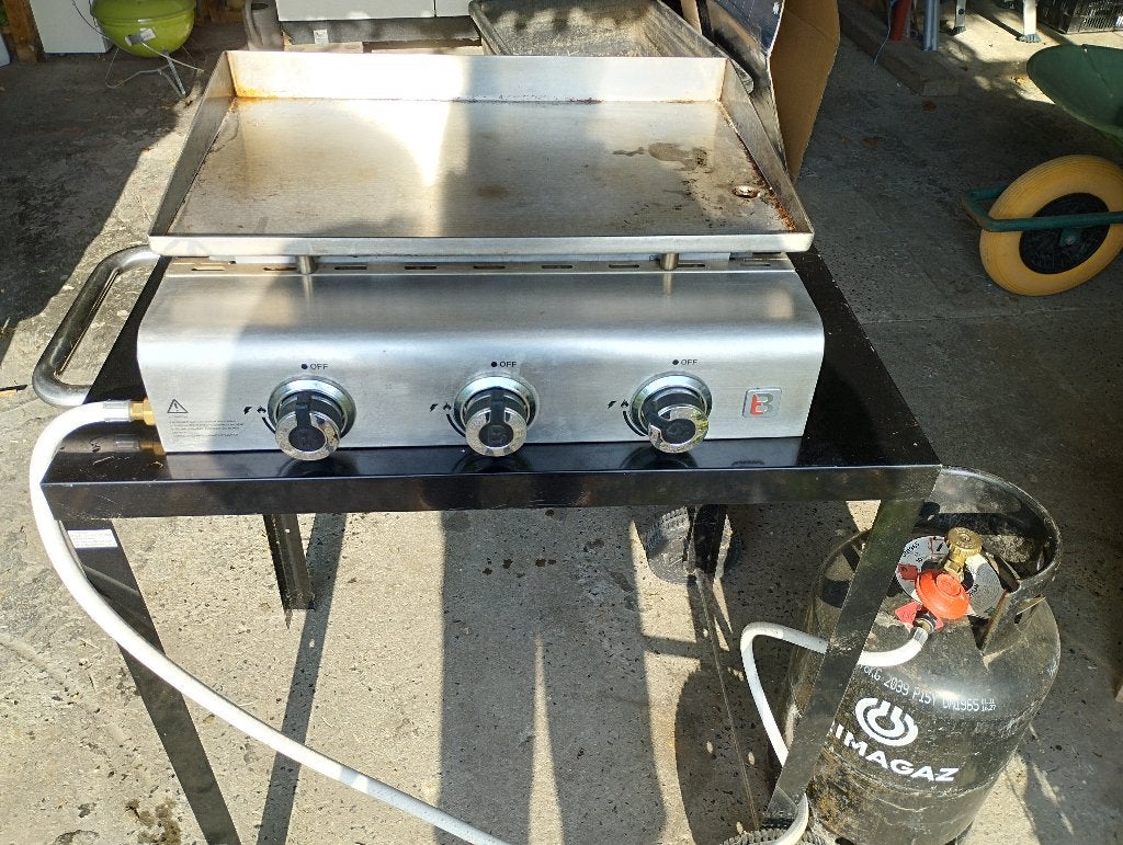 PLANCHA EXTERIEURE INOX, Elektronische apparatuur, Grillplaten, Ophalen, Gebruikt