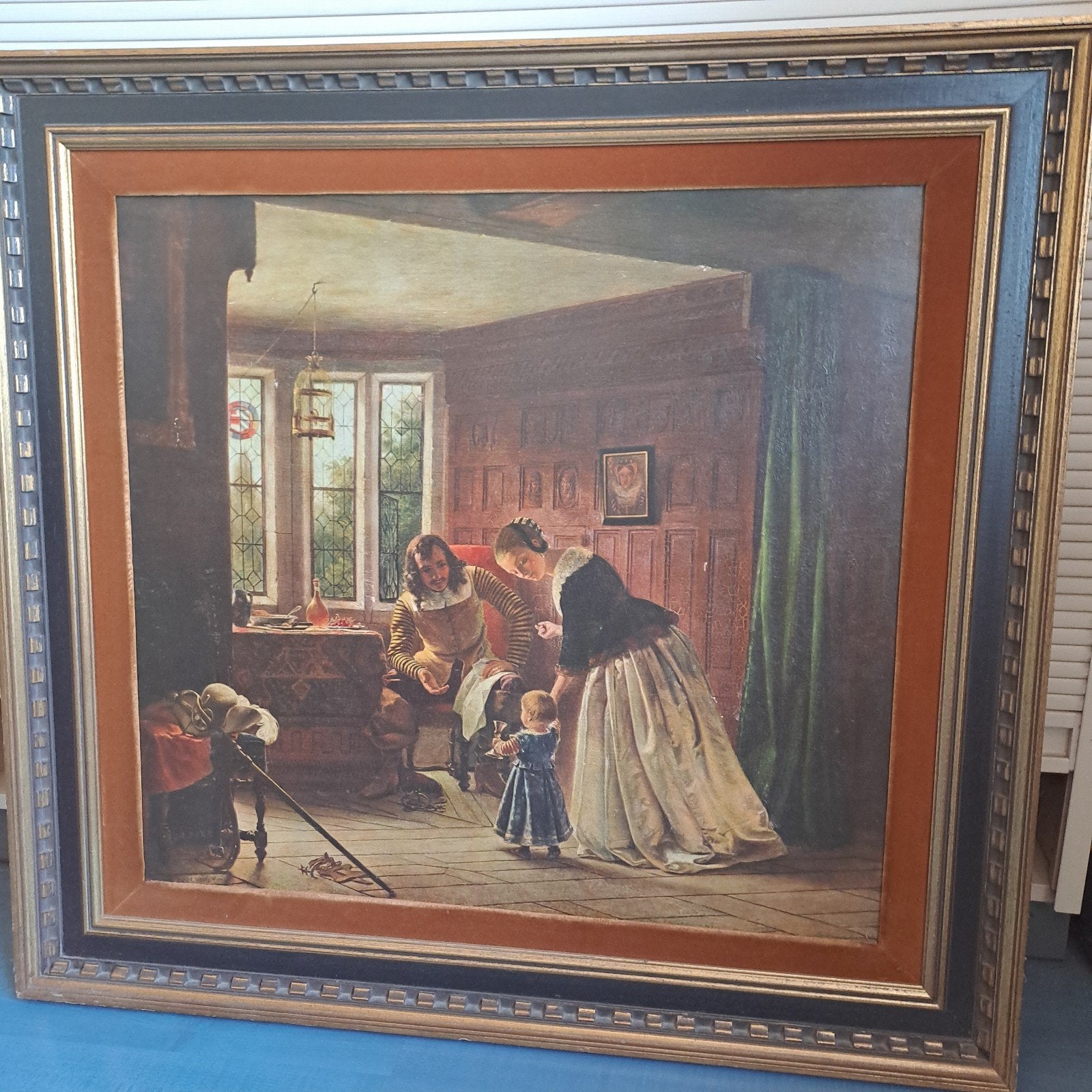 Schilderij op doek, Antiek en Kunst, Ophalen, Doek