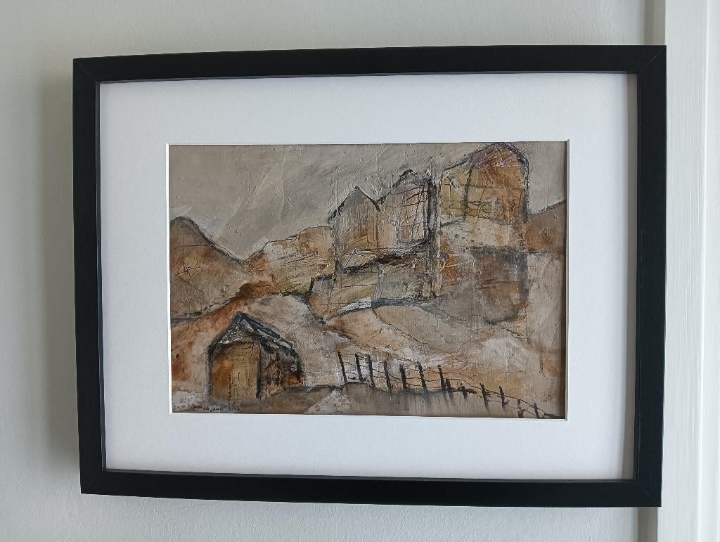 The Mountain Village, Antiek en Kunst, Ophalen of Verzenden, Gesigneerd