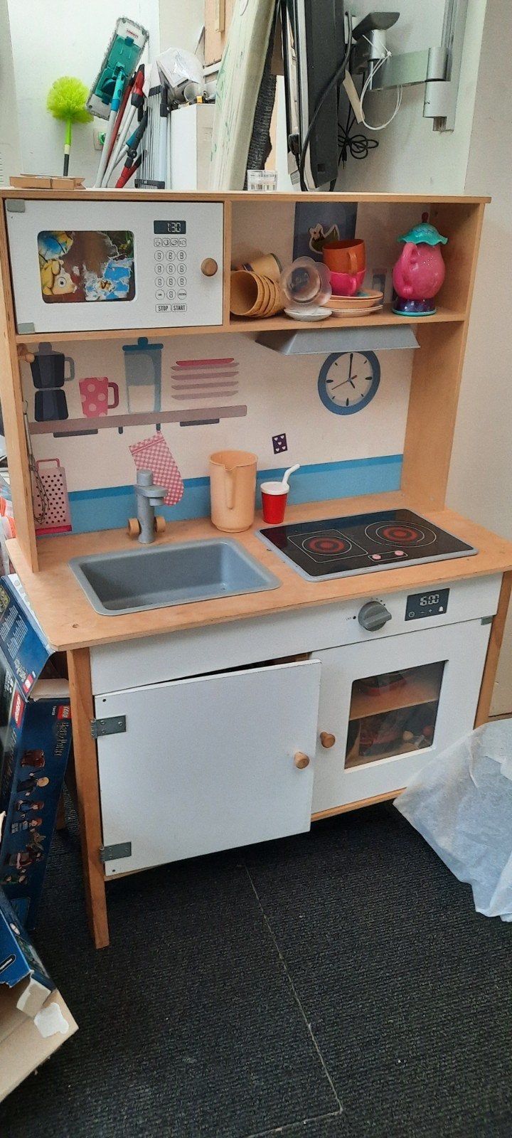 Kinder Speelgoed Keuken, Ophalen, Gebruikt, Hout, Speelkeuken