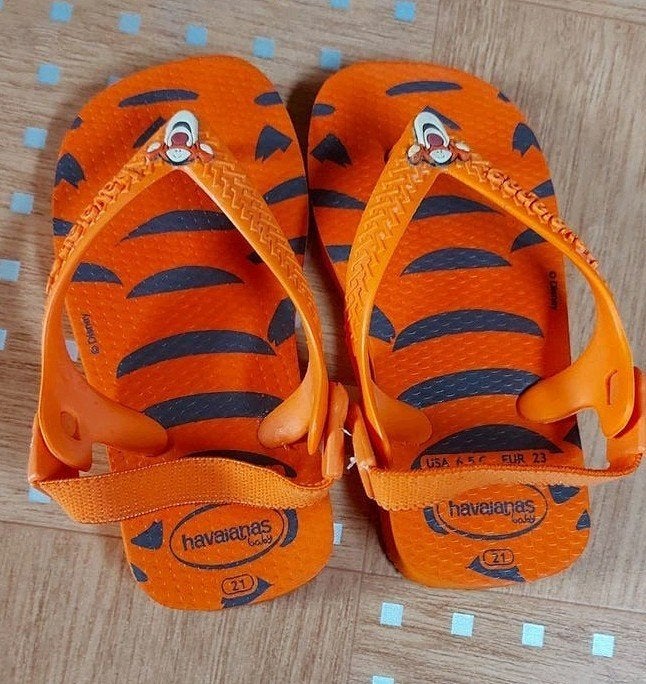 Tongs, sandales, Havaianas, Tiger, Tigrou, Walt Disney, Garçon ou Fille, Enlèvement ou Envoi, Comme neuf, Chaussures