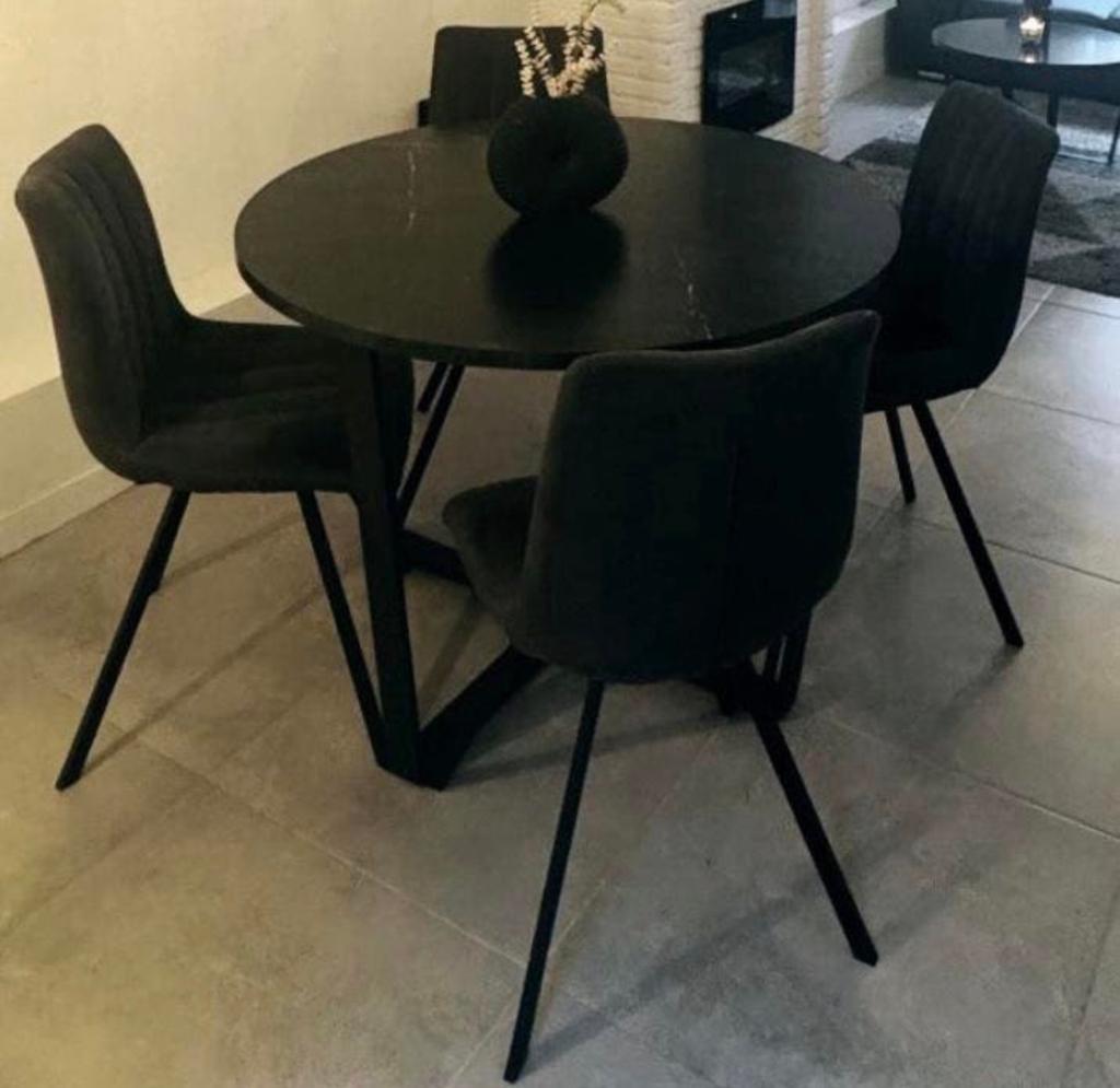 Eettafel rond, Ophalen, Zo goed als nieuw, Rond