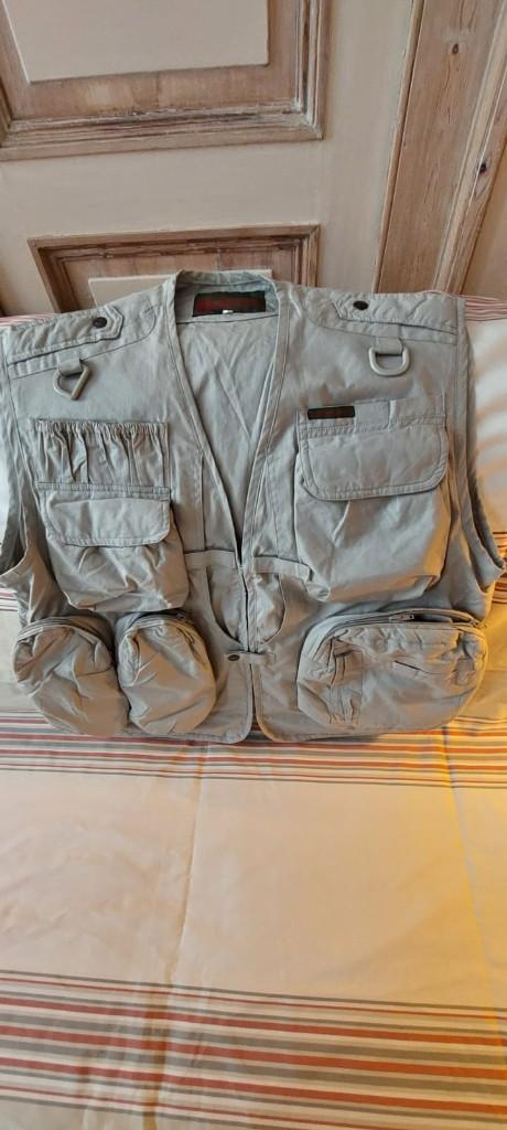 Safari mouwloze beige zomerjas met meerdere zakken, Kleding | Dames, Bodywarmers, Autre, Beige, Nieuw, Ophalen