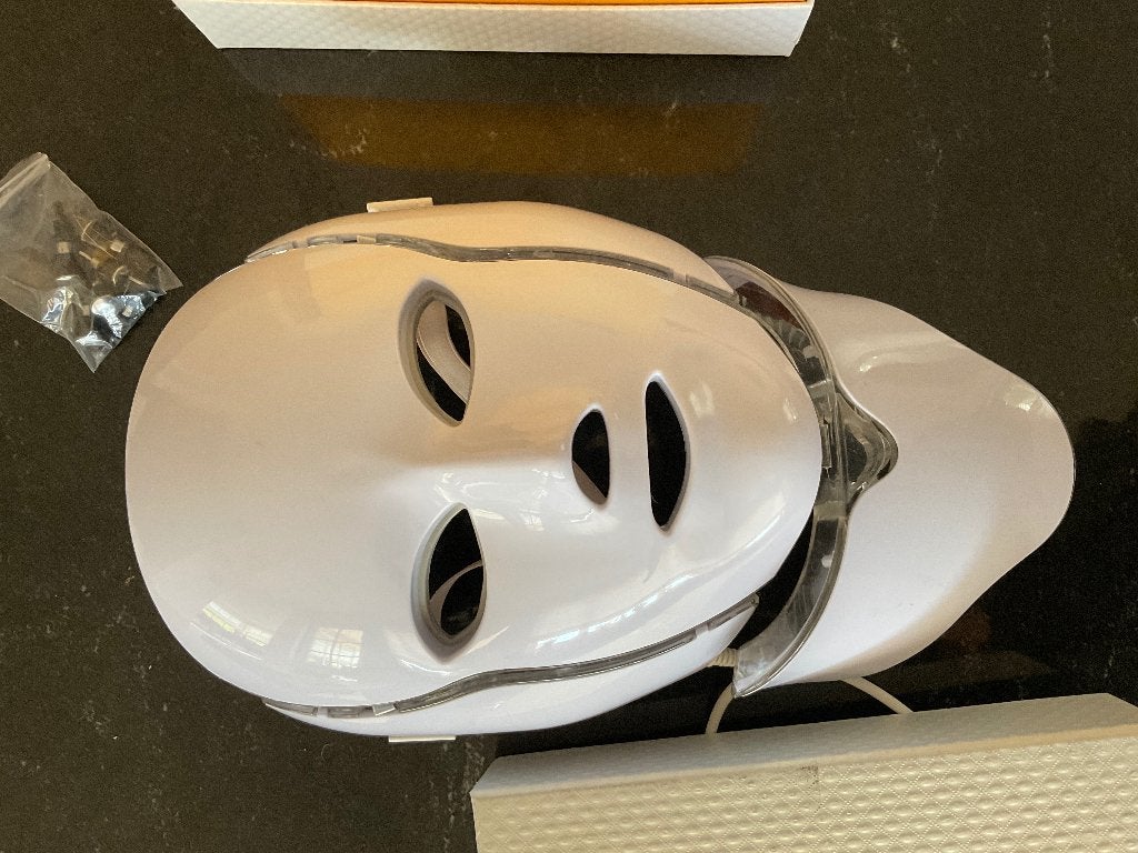 Led masker - lichttherapie, Handtassen en Accessoires, Uiterlijk | Gezichtsverzorging, Ophalen of Verzenden, Gebruikt, Gehele gezicht