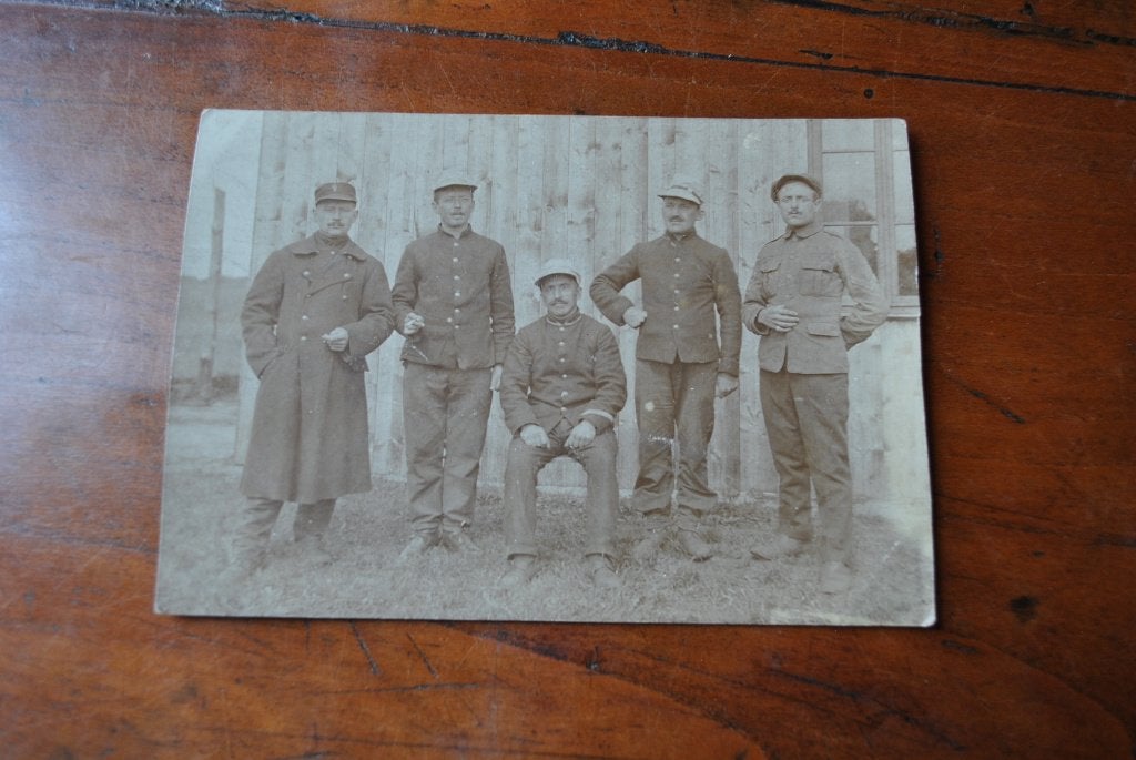 Photo carte ancienne Militaires belges Paul Delhaye Wasmes, Enlèvement ou Envoi, Autres, Photo ou Poster