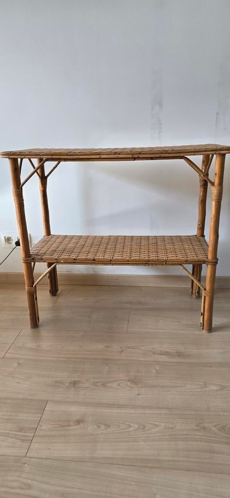 Bamboe console, Huis en Inrichting, Tafels | Sidetables, Ophalen, Gebruikt