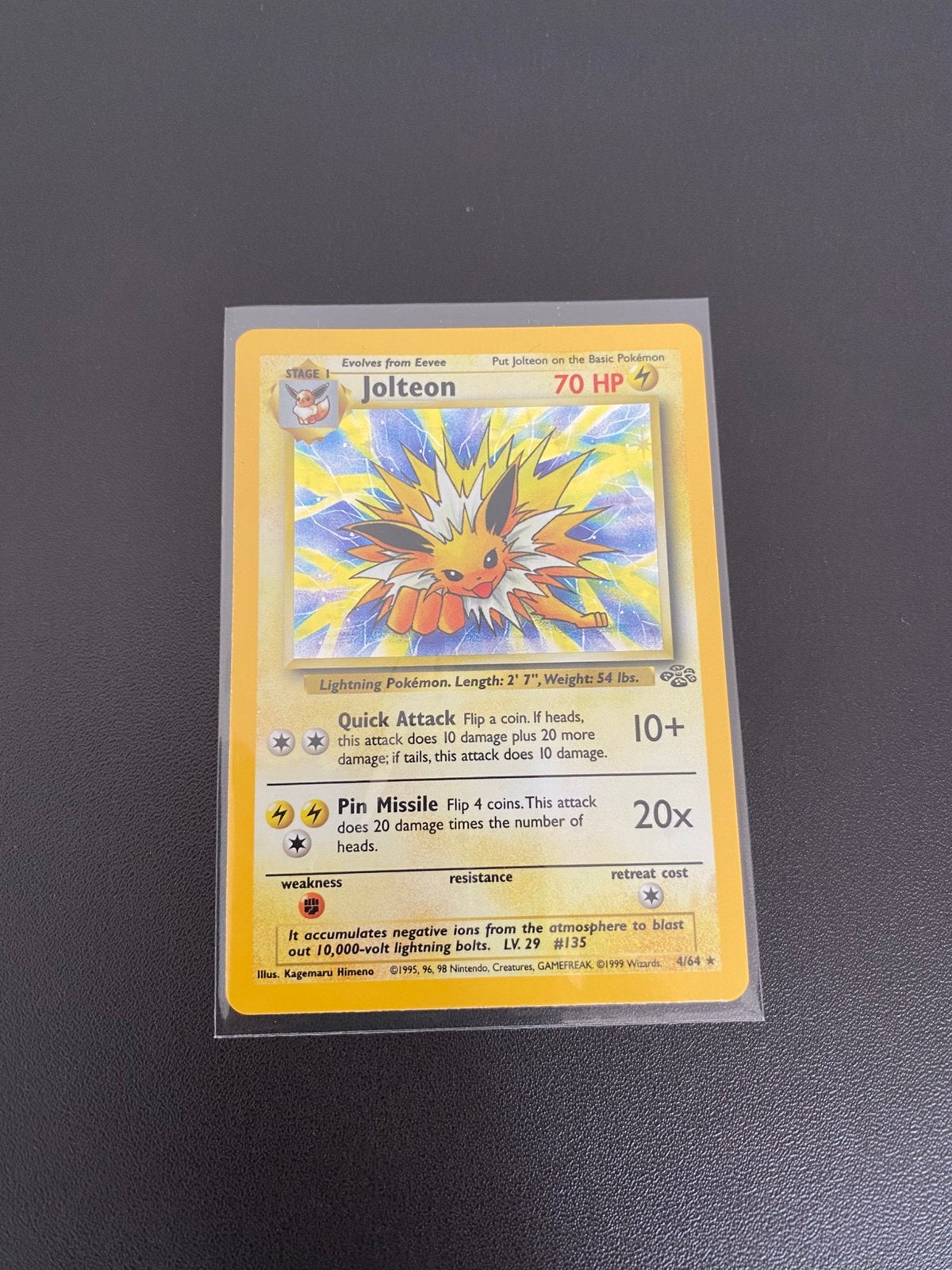 Jolteon Holo Jungle M/NM+, Ophalen of Verzenden, Zo goed als nieuw