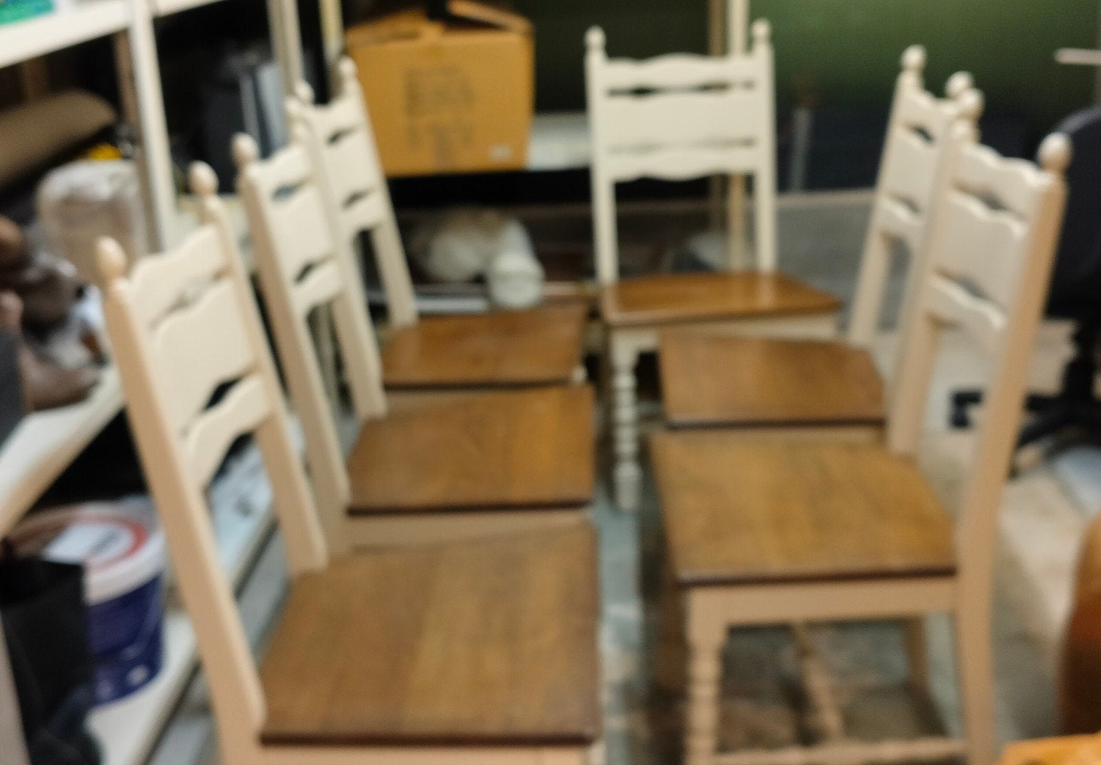 6 stoelen eik, Maison & Meubles, Mobilier complet, Enlèvement