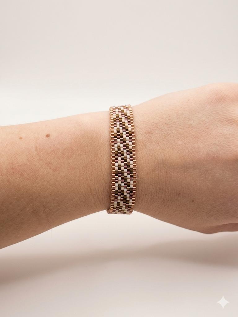 Bracelet Miyuki – Harmonie Bohème, Neuf, Autres couleurs, Bohêmia, Acier