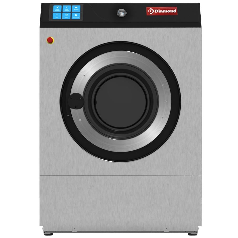 Lave-linge à super essorage, 14 kg "inox", Electroménager, Enlèvement ou Envoi, Élévateur, 95 cm ou plus, 10 kg ou plus