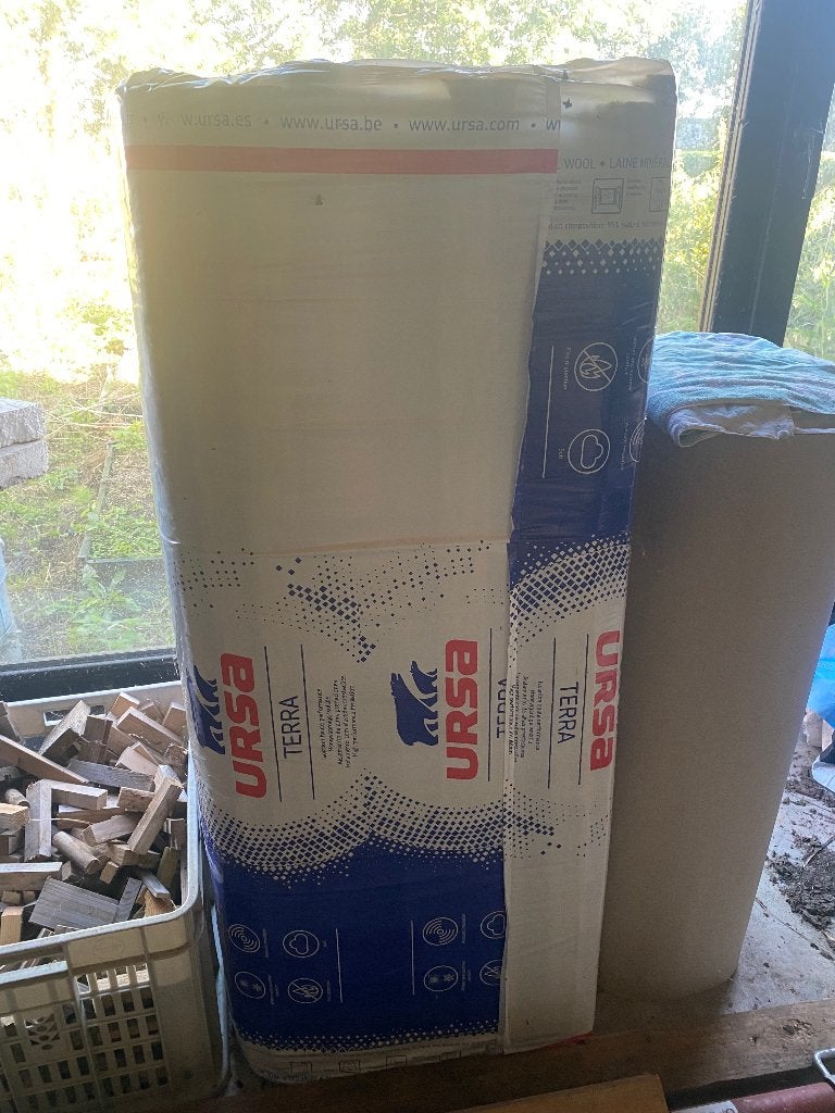 Minerale wol 6 cm, Doe-het-zelf en Bouw, Ophalen, 4 tot 8 cm, Nieuw, Muurisolatie