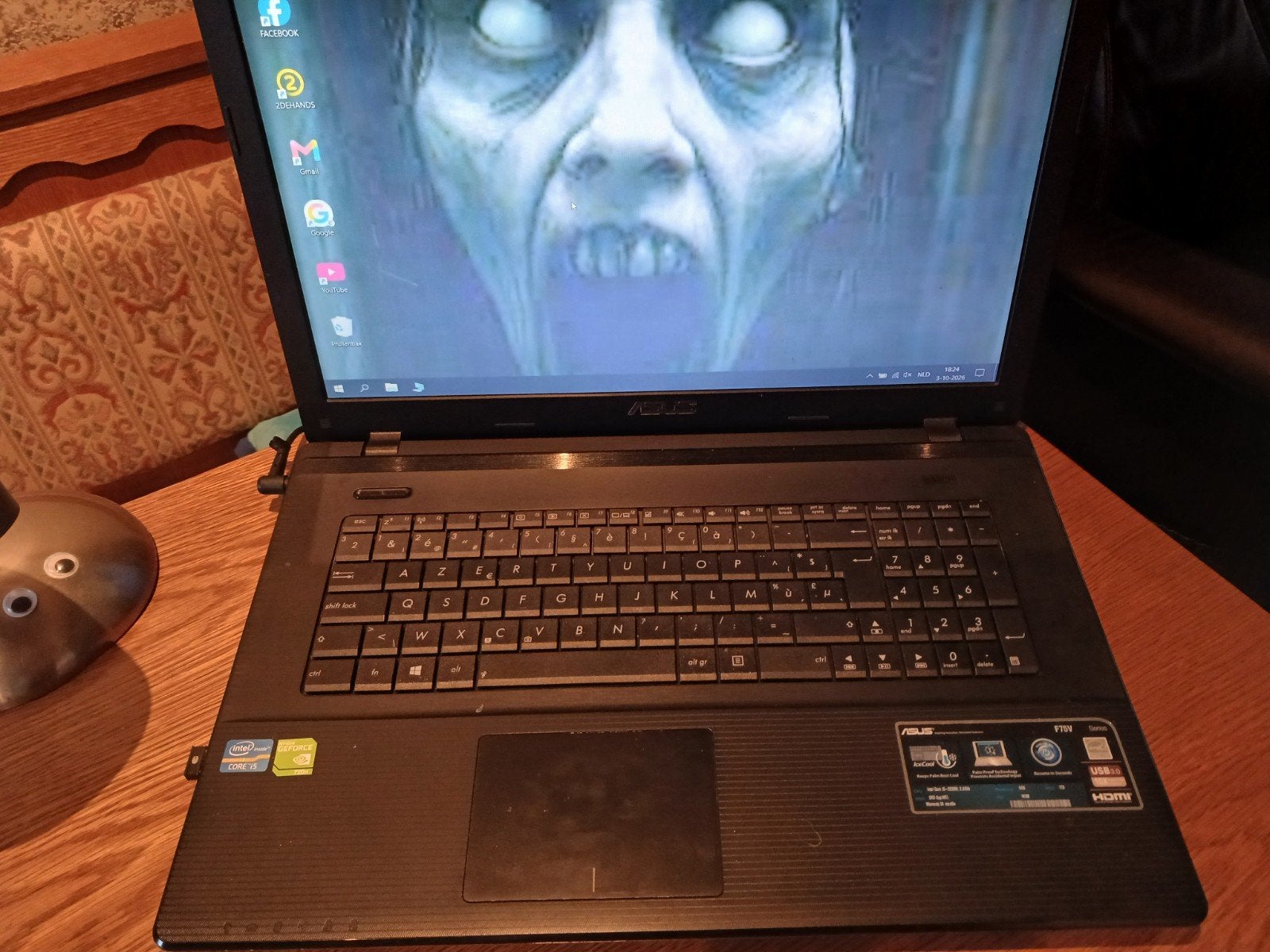 laptop F75V, Enlèvement