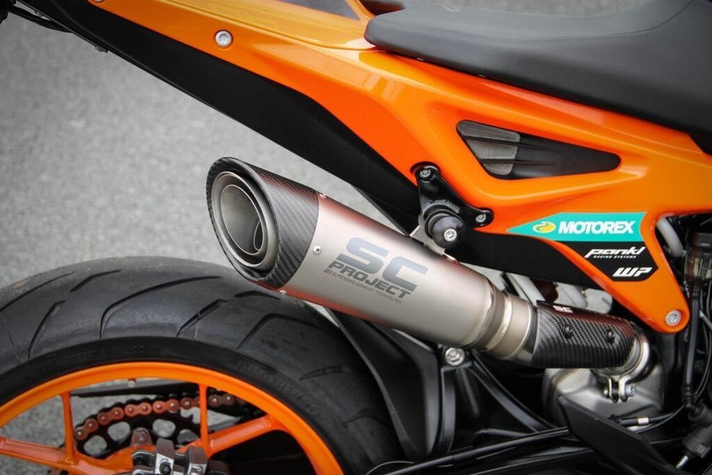 SC-Project S1 Titanium KTM 890 Duke R GP L uitlaat, Motoren, Onderdelen | Overige, Roy Bloemert Motoren, Achthoevenweg 14B, Nieuw