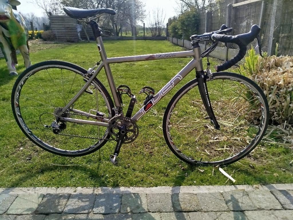 Koersfiets Titanium maat 52, Fietsen en Brommers, Fietsen | Racefietsen, 28 inch, Gebruikt, 49 tot 53 cm, Titanium
