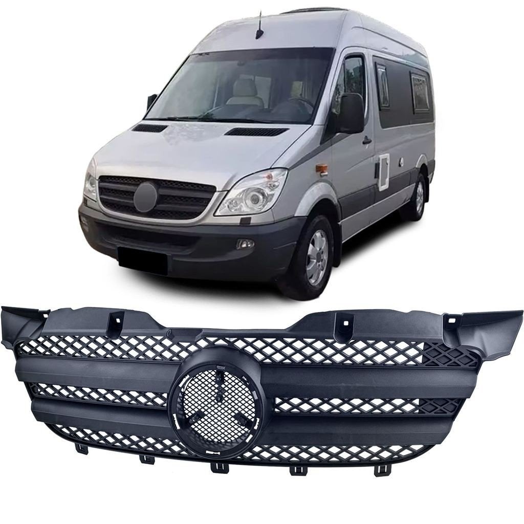 Grill Mat Zwart Voor Mercedes Sprinter W906, Verzenden