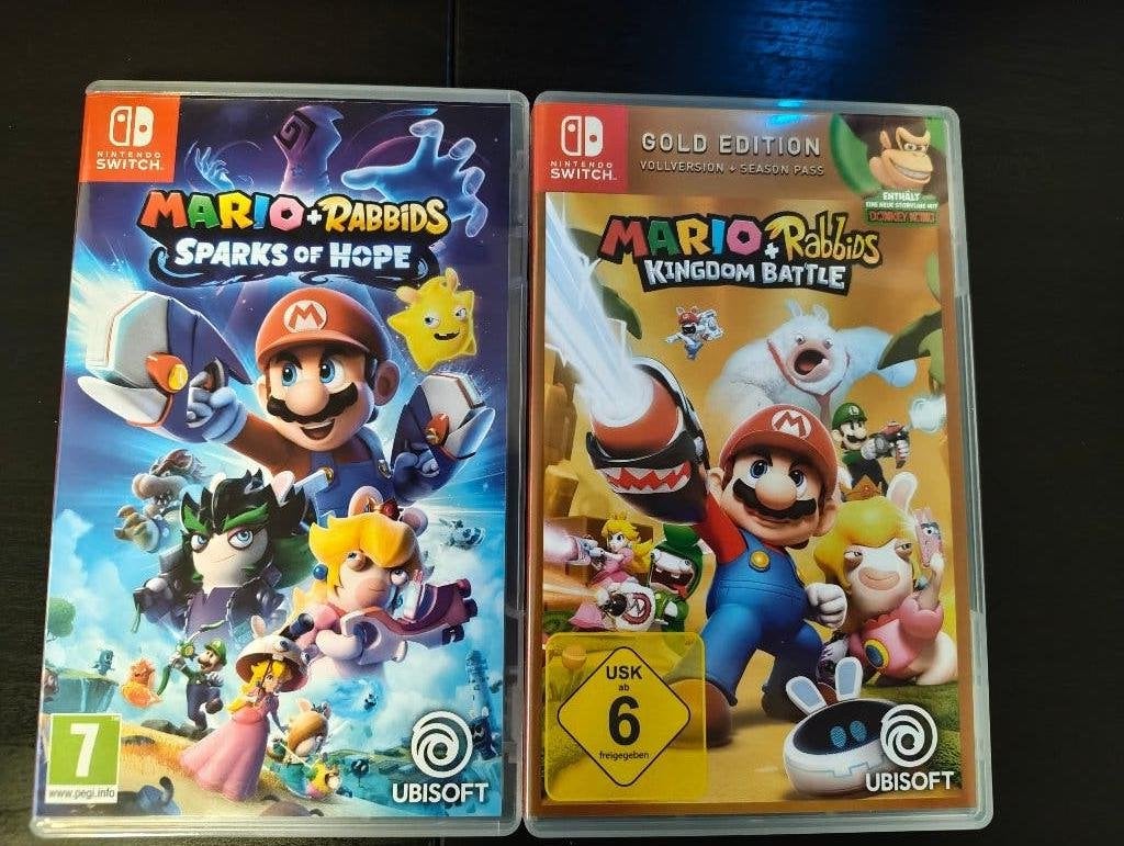 Mario + Rabbids Sparks of Hope & Kingdom Battle, Consoles de jeu & Jeux vidéo, Enlèvement ou Envoi, 1 joueur, Comme neuf, À partir de 7 ans