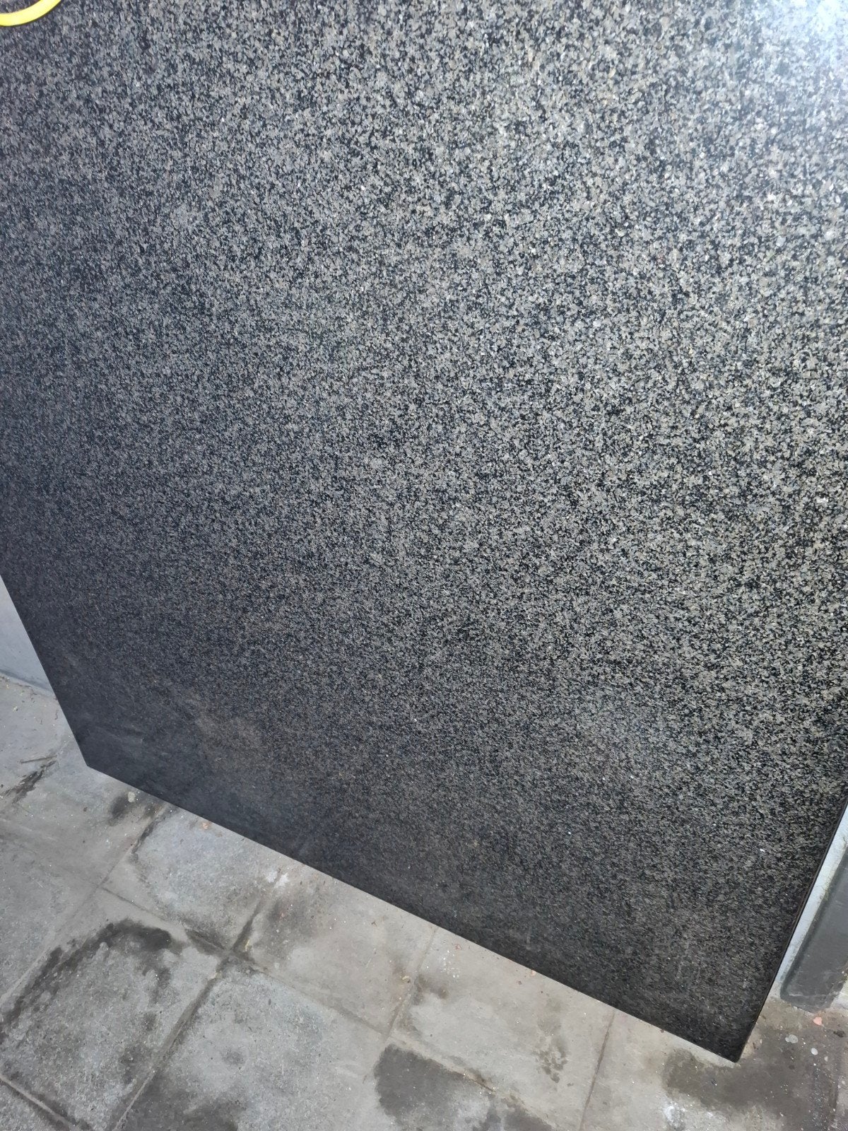 Granieten vierkante tafel, blad + steun, Enlèvement, Utilisé