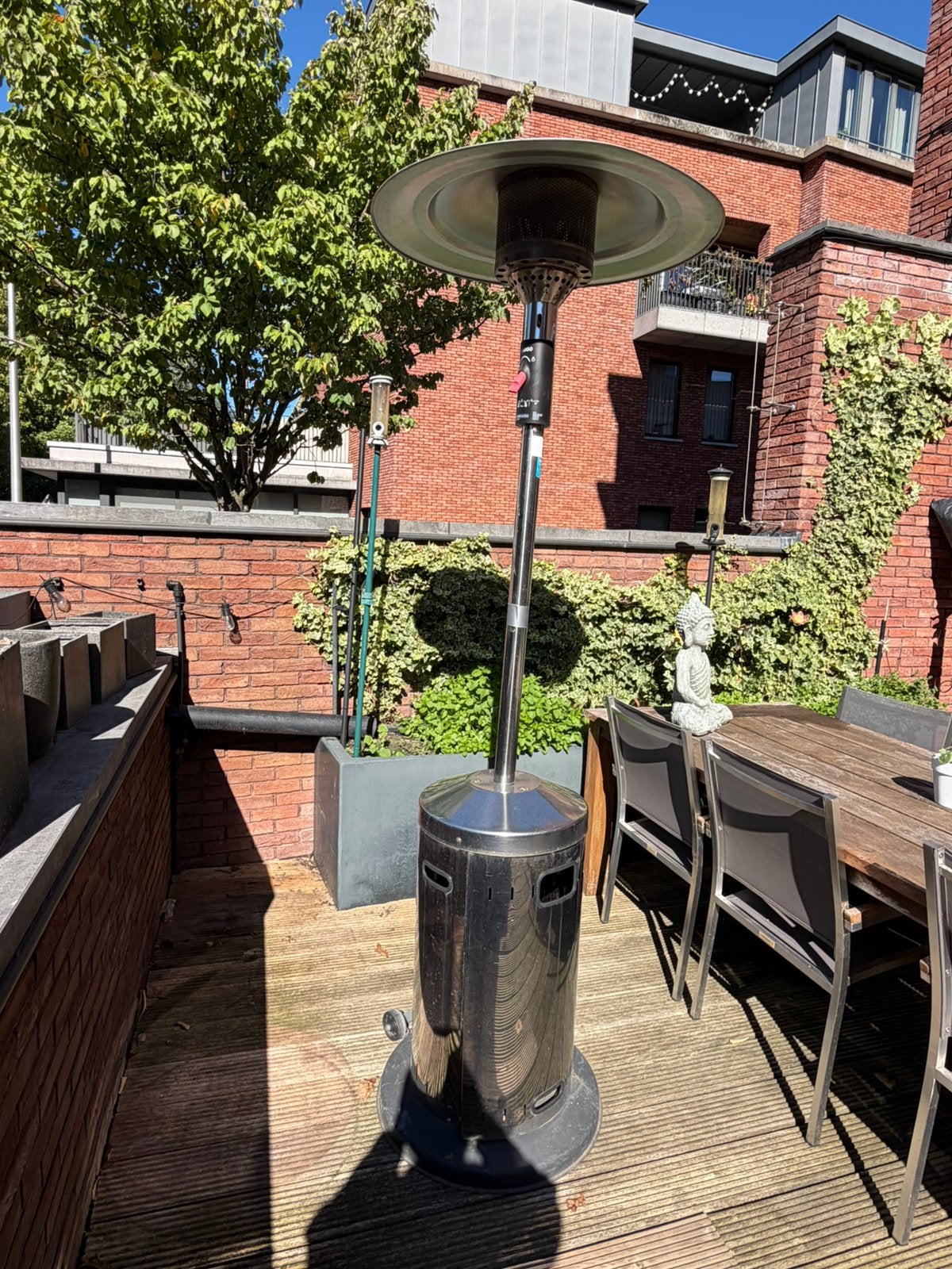 Gas terras verwarmer, Tuin en Terras, Ophalen, Zo goed als nieuw, Gas, Vloer