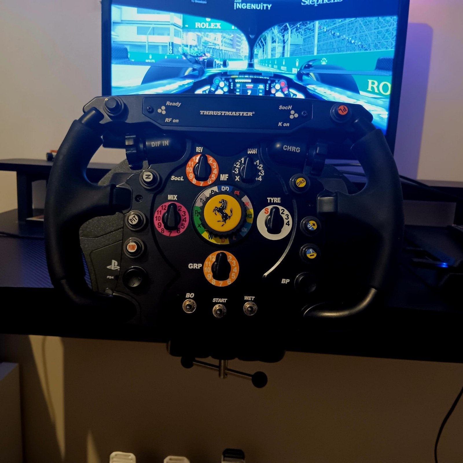 Thrustmaster t248 + f1 racestuur, Games en Spelcomputers, Ophalen, Nieuw, Stuur of Pedalen, PlayStation 3
