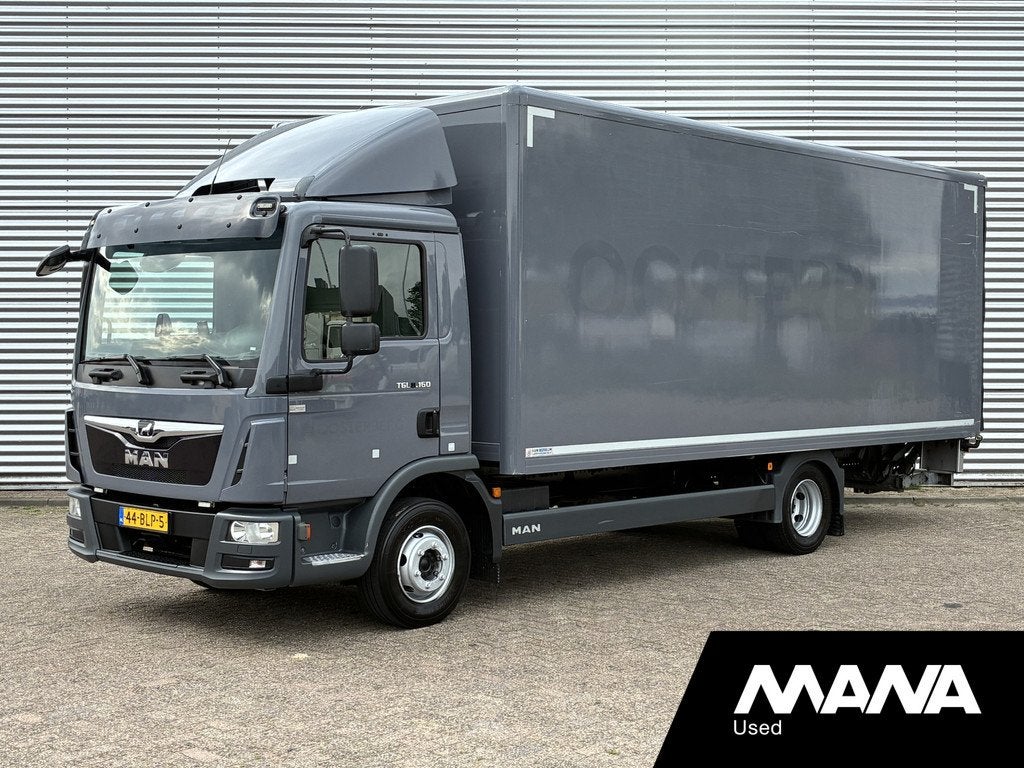 MAN TGL 8.160 4x2 BB Bakwagen Laadklep 1500 kg Lat om lat Ca, Auto's, Euro 6, MAN, Bedrijf, 2 zetels