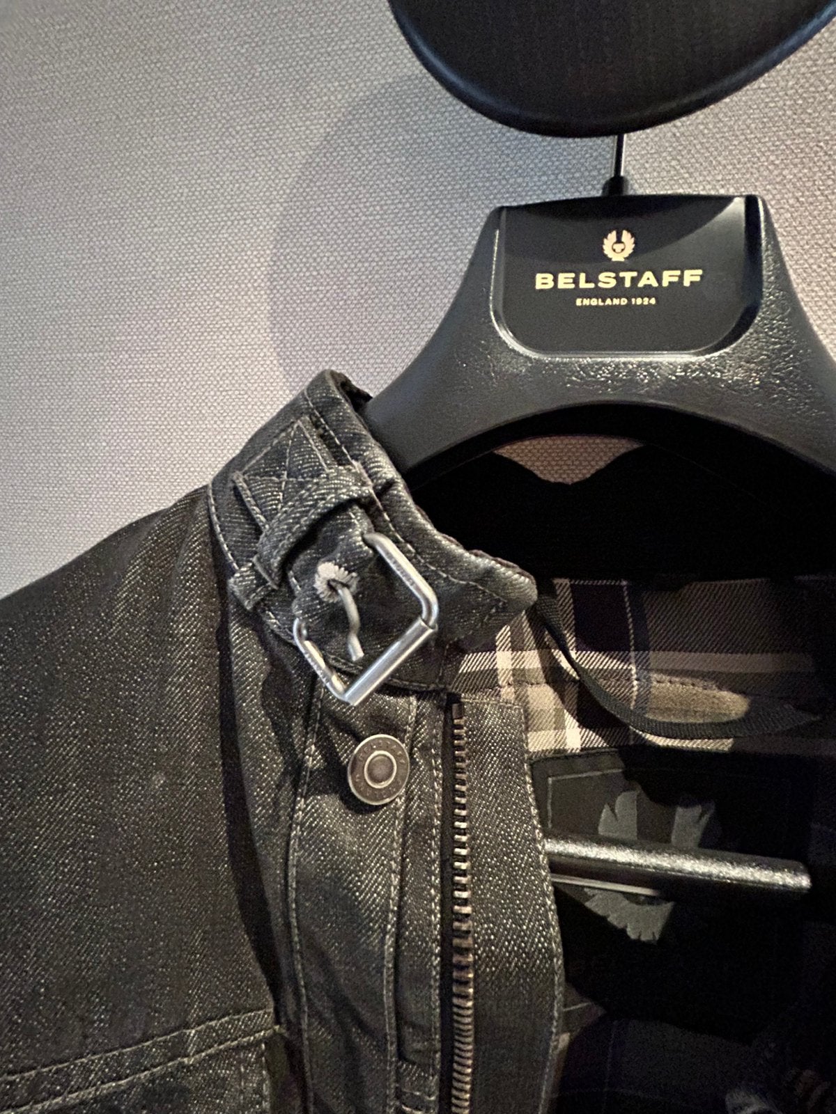 Belstaff Velocette denim motorjas, Motos, Enlèvement