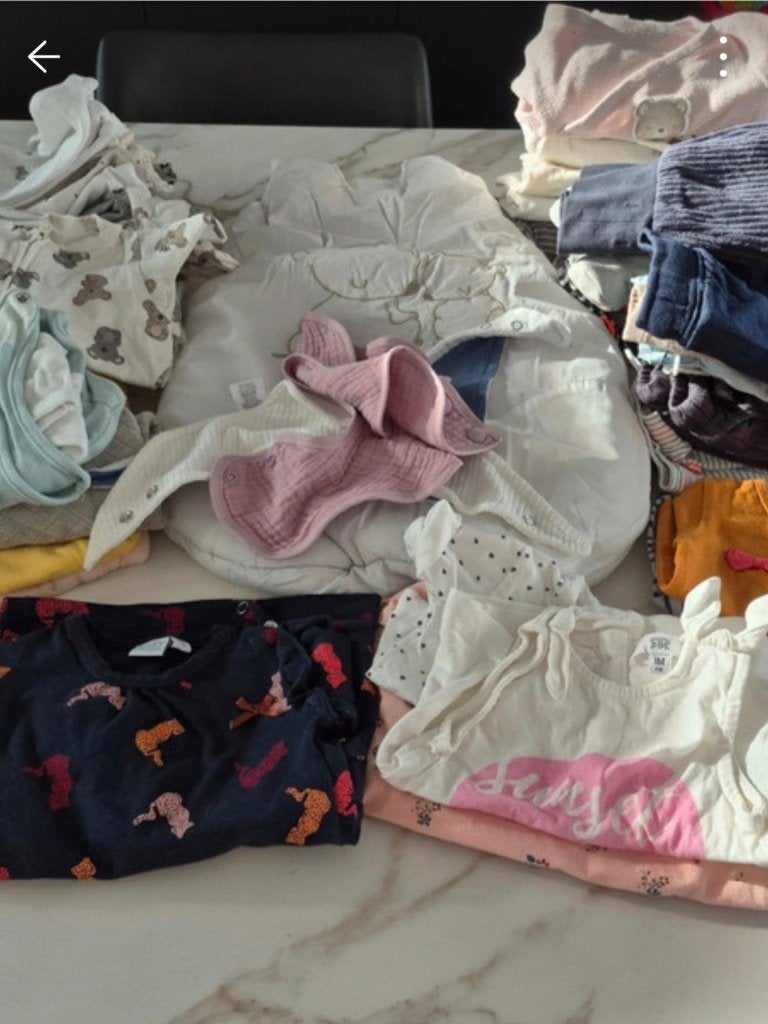 Pakket babykleding 50/56, Kinderen en Baby's, Ophalen, Gebruikt, Maat 50