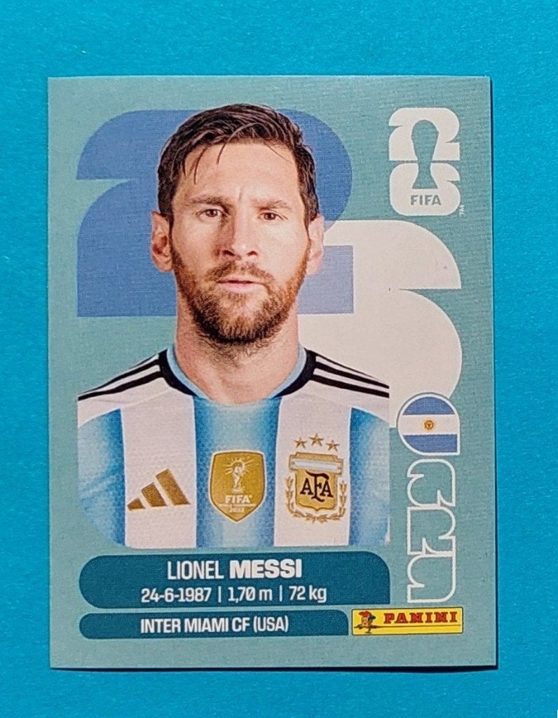 Lionel Messi Panini sticker - WK 2026, Ophalen of Verzenden, Nieuw, Sticker