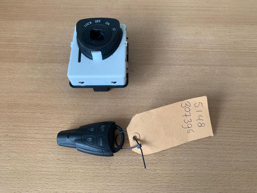 contactslot + 1 sleutel saab 9-3 2002 tot 2015 12786386, Auto-onderdelen, Gebruikt, -, -, Ophalen of Verzenden